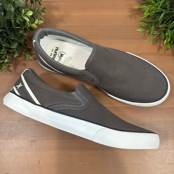 Hurley Men's Arlo Gray Slip On Shoes Size 9.5 - Picture 1 of 7